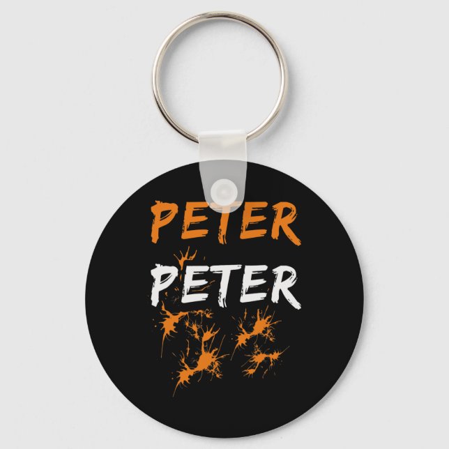 Halloween Peter Pumpkin Eater Costume Couples  Key Ring (Front)