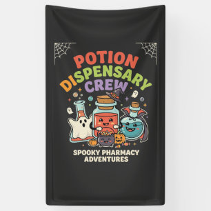 Halloween Pharmacy Potion Crew Banner