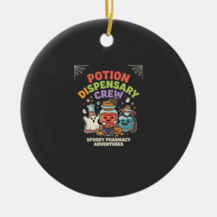 Halloween Pharmacy Potion Crew Ceramic Tree Decoration