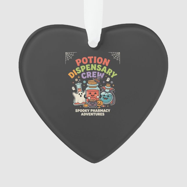 Halloween Pharmacy Potion Crew Ornament (Front)