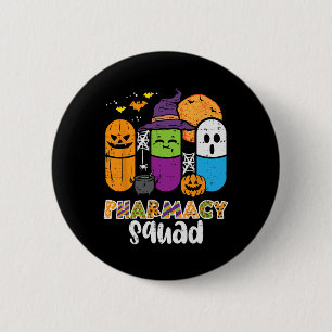 Halloween Pharmacy Squad PIlls Costume Pharmacist 6 Cm Round Badge