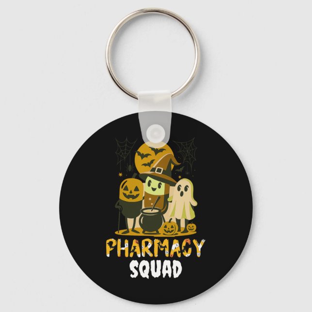 Halloween Pharmacy Squad Pills Costume Pharmacist  Key Ring (Front)