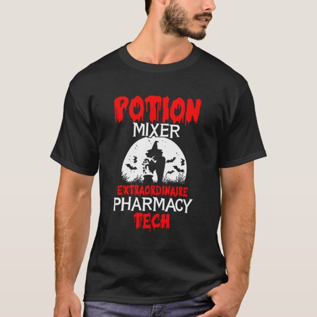 Halloween Pharmacy Technician Cpht Certified Pharm T-Shirt (Front)