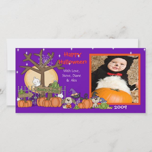 Halloween Photo Card (Front)