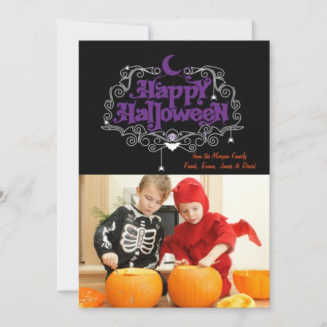 Halloween Photo Card (Front)