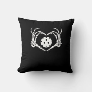 Halloween Pickle Skeleton Heart Hands Fun Design Cushion