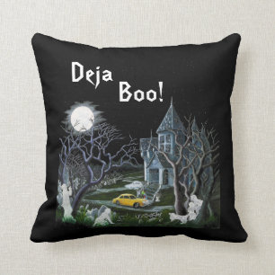 Halloween,pillow,haunted,mansion,ghosts,cat,dog Cushion