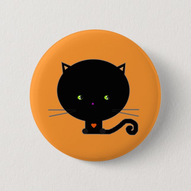 Halloween Pin Kawaii Cat (Front)