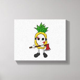 Halloween Pineapple  Canvas Print