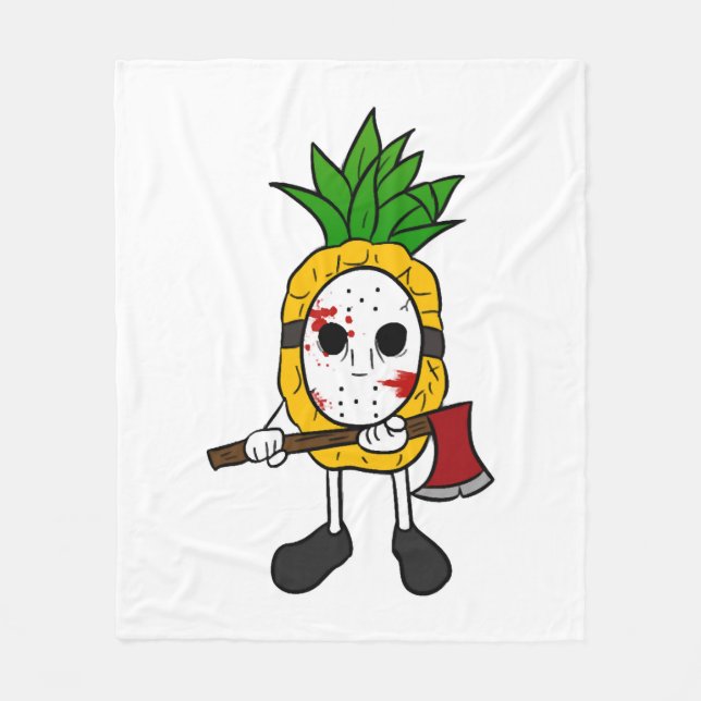 Halloween Pineapple  Fleece Blanket (Front)