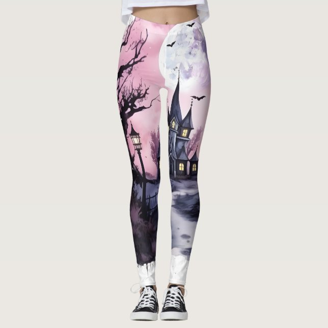 halloween pink leggings (Front)