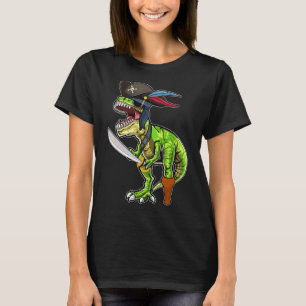 Halloween Pirate Dinosaur T Rex Tyrannosaurus Boys T-Shirt