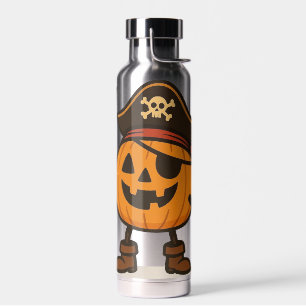 Halloween pirate Jack-o-Lantern Water Bottle