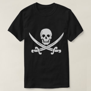 Halloween Pirate Mens Black T-shirt