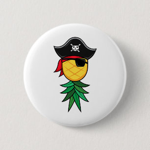 Halloween Pirate Upside Down Pineapple Swingers Li 6 Cm Round Badge