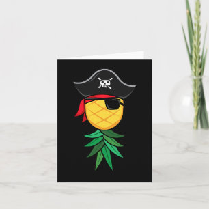 Halloween Pirate Upside Down Pineapple Swingers Li Card
