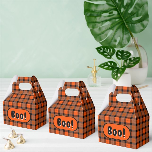 Halloween Plaid Boo Box (Multiple)
