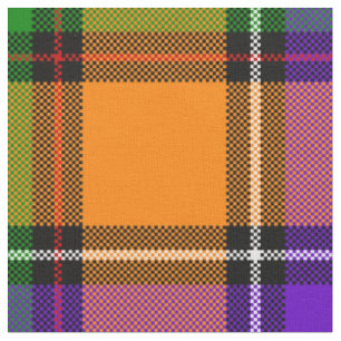 Hallowe'en Plaid Fabric