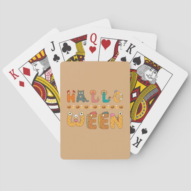 Halloween  playing cards (Back)