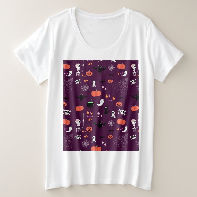 Halloween Plus Size T-Shirt (Design Front)
