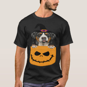 Halloween Pocket Greater Swiss Mountain Dog Jack O T-Shirt