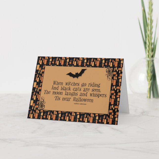 Halloween Poem Card (Front)