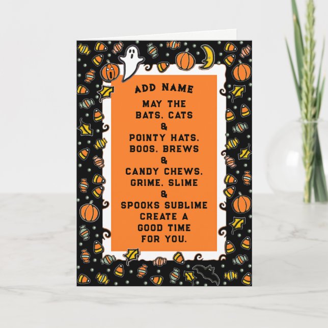 Halloween Poem Card (Front)