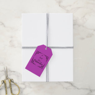 Halloween Poison Purple Personalised Gift Tags