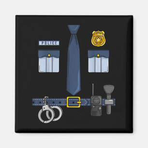 Halloween Policeman Costume Halloween Police Magnet