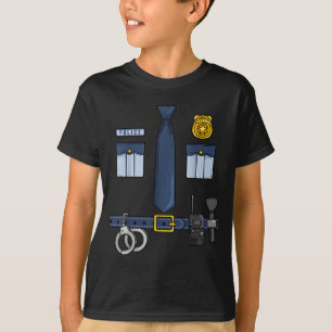 Halloween Policeman Costume Halloween Police T-Shirt