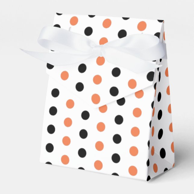 Halloween Polka Dot Pattern Favour Box (Front Side)