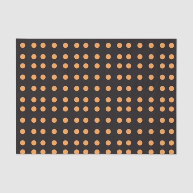 Halloween Polka Dot Pattern Tissue Paper (Front)