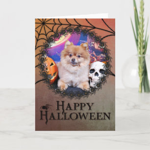 Halloween - Pomeranian - Simba Card