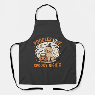 Halloween Poodle Spooky Season Apron