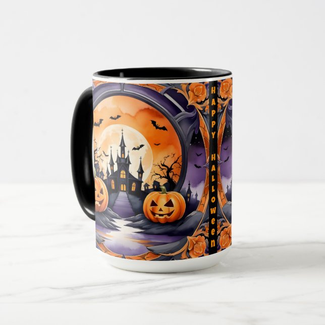 Halloween Popular Pumpkin Autumn Collection Mug (Front Left)