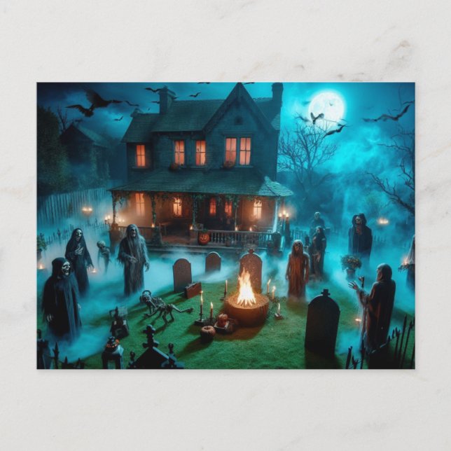Halloween Post Card, Paper: Matte, Postcard (Front)