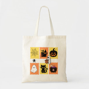 Halloween Postage Stamp Collection – Cute Spooky I Tote Bag