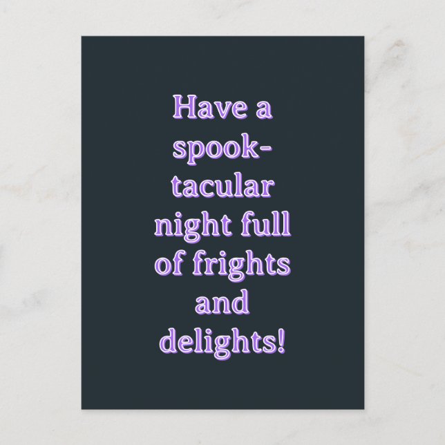 Halloween Postcard (Front)