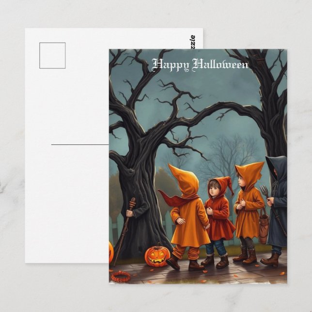 Halloween  postcard (Front/Back)