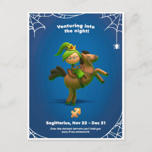 Halloween Postcard for Sagittarius