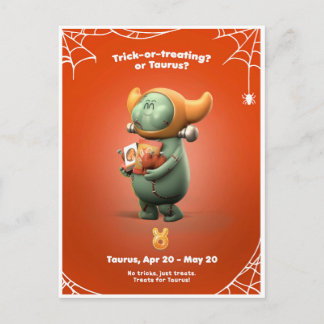Halloween Postcard for Taurus