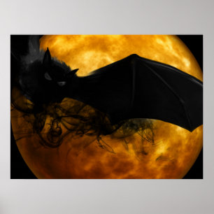 Halloween Poster-Scary Bat Poster