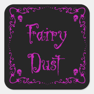 Halloween Potion Ingredients Fairy Dust Square Sticker