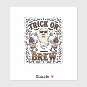 Halloween Potion Trick or Brew Vintage Engraved Hu