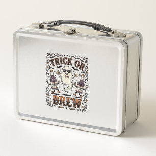 Halloween Potion Trick or Brew Vintage Engraved Hu Metal Lunch Box
