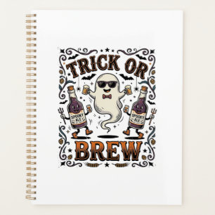 Halloween Potion Trick or Brew Vintage Engraved Hu Planner