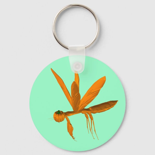 Halloween Praying Mantis Key Ring (Front)