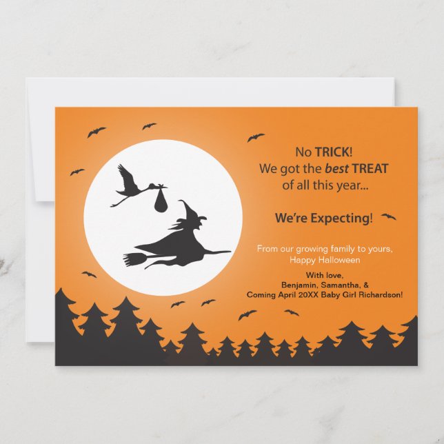 Halloween Pregnancy Announcement (Front)