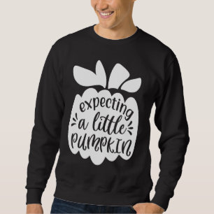 Halloween Pregnancy Funny   Expecting A Little Pum Sweatshirt