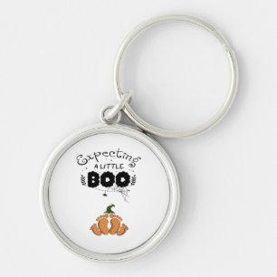 Halloween Pregnancy Mom To Be Expecting Little Boo Key Ring